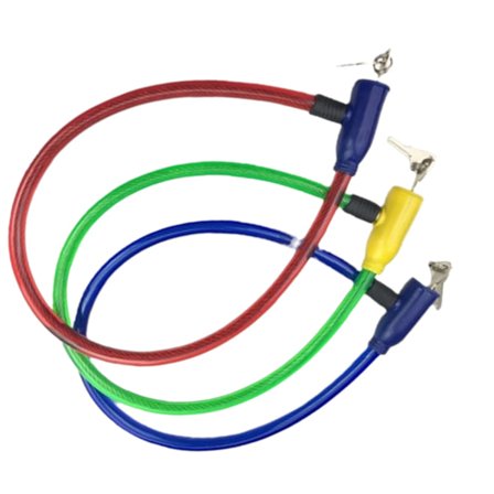 1pc 64cm Steel Wire Metal Bicycle Safety Lock Universal Anti-theft Bicycle Lock Bicycle Motorcycle Wire Lock Safety Cable 2 Keys