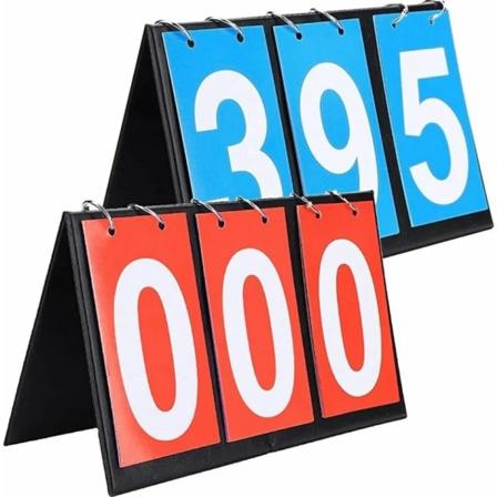 Sports Scoreboard, Pakke med 2 Flip Score Scoreboard Bærbar Sport