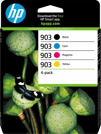 HP 903 4-pack originalbläckpatroner svart/cyan/magenta/gul, 195122352271