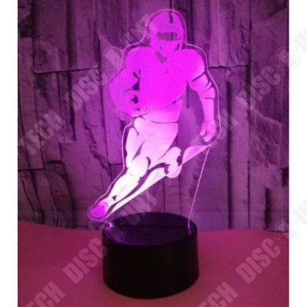 3D-bordslampa - TECH DISCOUNT - Rugbyspelare - 7 färger - Uppladdningsbar USB - LED 3W