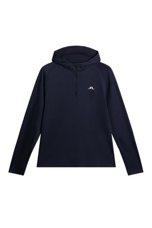 J.Lindeberg - Golf - Mario Quarter Zip Hood - Blue - Homme - M