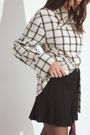 NA-KD Jupe courte ceinturée - Jupe plissée - Noir - EU 42