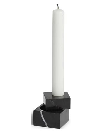 Jeu De Dés 1 Candle Holder Home Decoration Candlesticks & Tealight Holders Candlesticks Svart WOUD*Betinget Tilbud