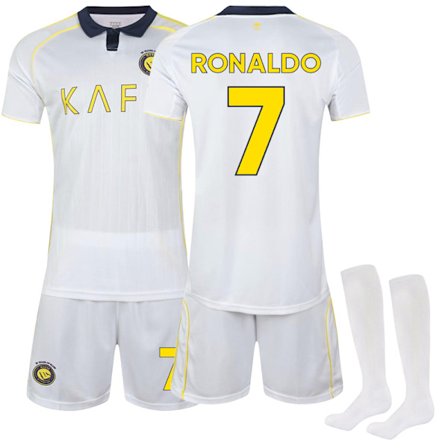 25-26 Al-Nassr FC Bortedrakt fotballdrakter for barn voksen Nr.7 Ronaldo