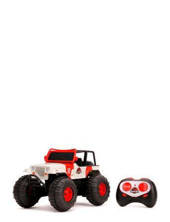 Jurassic Park Rc Sea And Land Jeep 1:16 Patterned Jada Toys