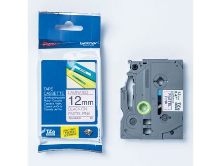 Brother Tape TZEMQE31 12mm svart på rosa - Lyreco - Kontorsmaskiner - Märkmaskiner och tape - Tape - Brother TZ