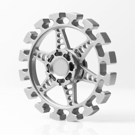 Metal Fingertop Gyroskop, Rund Form Roterende Afstressende Legetøj, Kontor Bus Spinde Legetøj