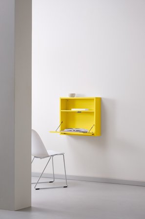 Jotex - Veggmontertt Skrivebord Gul - KIPP - Kjøp Skrivebord hos Jotex