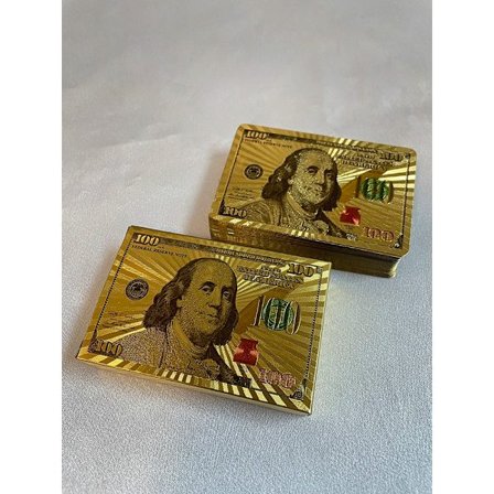 24K gyllene spelkort Plast Poker Däck Folie Pack Magic vattentätt kort Present Collection Gambling Brädspel