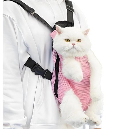 ING Kat Rygsæk Hundebærer Rygsæk Bæretaske Hunderygsæk Hundetaske Kattebærer Firebenet Rygsæk Kæledyrsbrysttaske til og M Pink