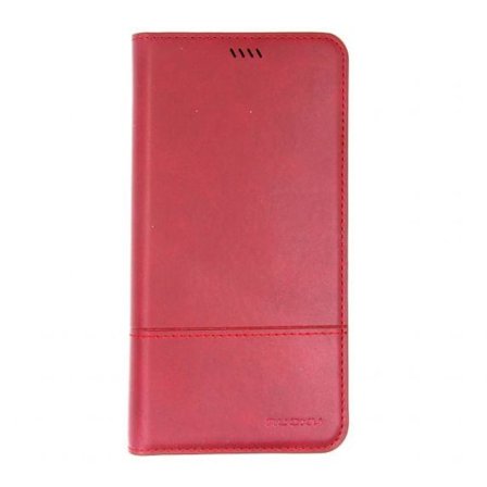 Flip Stand Leather Case For iPhone XR Dark Red