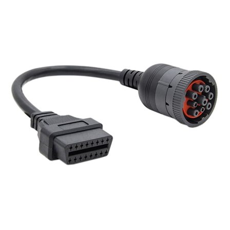 Truck-kabel OBD1 til OBD2-adapter for J1939 9-pinners 16-bil