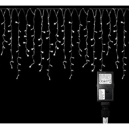 20m 200 Led fryseregn Fairy Lights Icicle Christmas Fairy Lights Lampe Fairy Lights Party Ip44 Udendørs Indendørs Cool White - Cool White Cisea