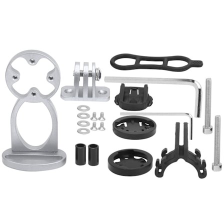 Sykkelcomputer Styreforlengelse Brakett Aluminium Legering med Lommelykt Klips Brakett Adapter Titan Farge