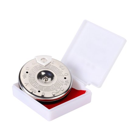 Sensitiv Kromatisk 13 Tonehøyde Pipe Tuner C Stemmeverktøy med Etui