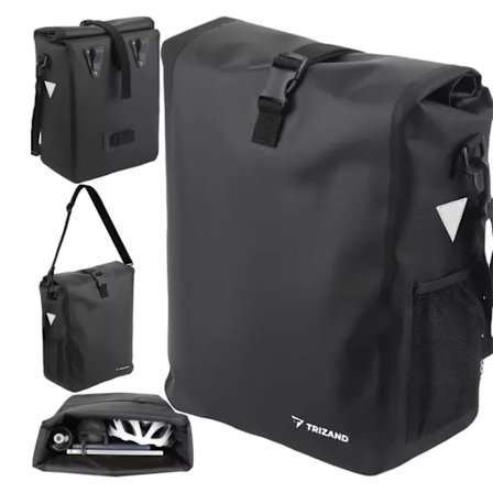 Pyörälaukku / Säilytys pyörälle - Kiinnitä tavaratelineeseen