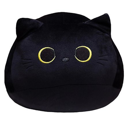 30cm Svart Katt Mjuk Plyschdocka Kudde Gosedjur Heminredning Gåvor