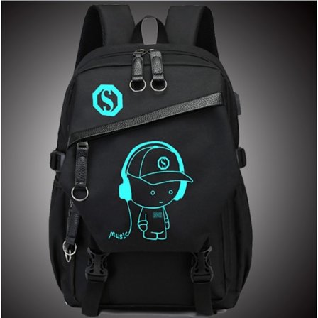 Fashionabel Studentryggsäck Med USB-Port #8