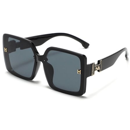 Anti-ultraviolett damsolglasögon Mode stor ram körning