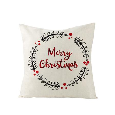 Pudebetræk 18x18 tommer Jul Pentagram Hat Bell Tree Pudebetræk Linned Hjem Indretning Pudebetræk til Seng Sofa Sofa (Julemønster 29)