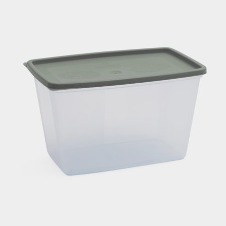 Boîte-repas Nordiska Plast Frys/Micro ECO, transparent/vert kaki, 1.2 litre, 3-pack