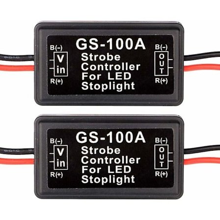 2 stk. LED Flash Strobe Controller Bremselys Blinklys Bremselys Strobe Modul Til Motorcykler Biler Lastbiler (Kun Til LED)