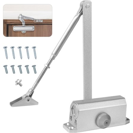 Automatisk hydraulisk dørpumpe, dørpumpe, lukket buffer for kommersiell og privat bruk, dører 15-45 kg