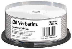 Verbatim DataLifePlus - BD-R DL x 25 - 50 GB - lagringsmedier