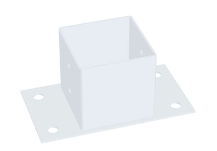 Jabo 35154 Stolpsko vit 96x96x150 mm, Utemiljö