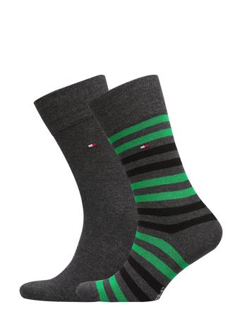 Th Men Duo Stripe Sock 2P Underwear Socks Regular Socks Monivärinen/Kuvioitu Tommy Hilfiger