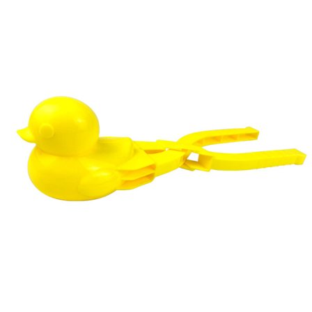 Ankformad snöbollsmaskin klämma barn utomhus vinter snö sand form verktyg leksak gul