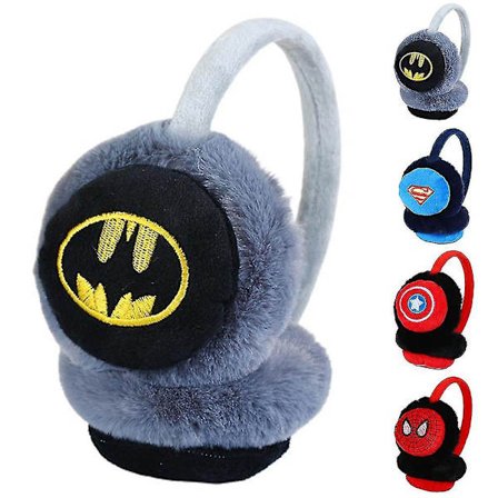 Superhelt Spiderman Batman Myke Ørevarmere Vinter Varme Øreklaffer Barn Gutter Jenter Gaver c [DB]
