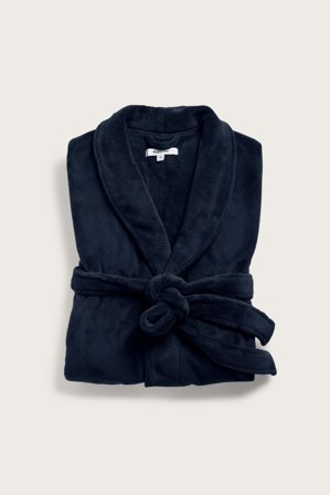Kappahl | Morgenkåpe i fleece | Mørkeblå