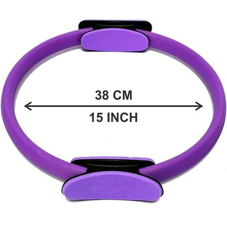 Harvinainen helmi Yoga Pilates-rengas Magic Circle Lihasliikunta Fitness Kehonkouluttaja Ympyrä 37x4x5cm Yoga Circle Pilates-rengas violetti