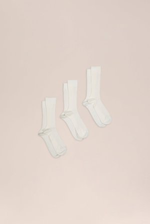 NN.07 Sock Nine -pack Herren Weiß Baumwollmix