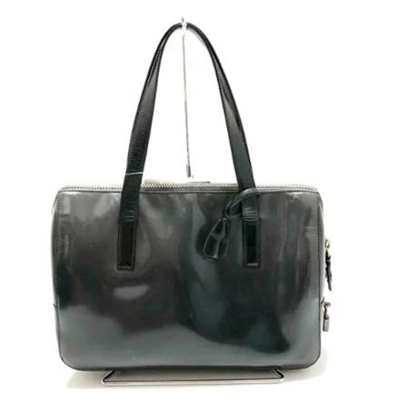 Prada Vintage Pre-owned Leather handbags Sort, Dame Vintage Tasker, Størrelse: ONE Size