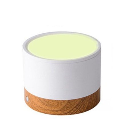 Taklampa ytmonterade LED-takspottar aluminium vit