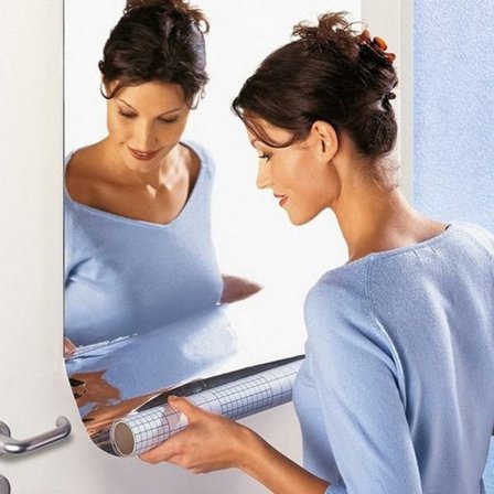 50 x 150 cm, Leikattava peilikalvo, muovi, hopea{EE}