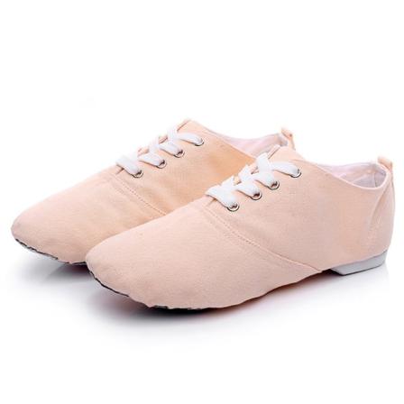 Barn Kvinnor Snörning Dans Sko Rund Toe Balett Skor Flats