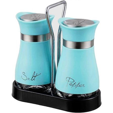2-pack Salt- och Pepparkar Salt- och Pepparströare Salt- och Pepparset Saltkar Kökstillbehör (Blå)