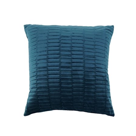 Blå fløjlspude, 45x45 cm, polyester