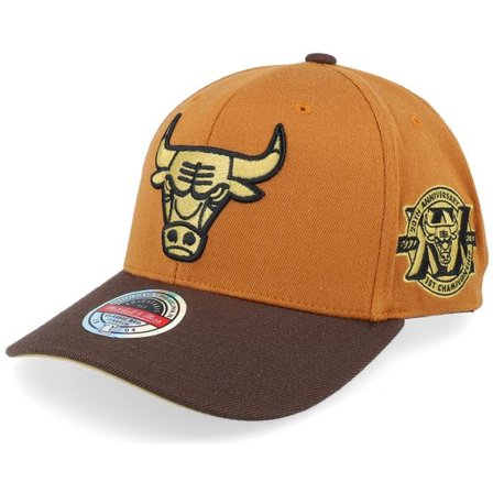 Mitchell & Ness - NBA Orange adjustable Keps - Hatstore Exclusive x Chicago Bulls Burnt Orange/Brown Adjustable @ Hatstore