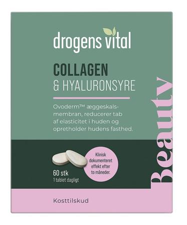 Drogens Vital Collagen & Hyaluronsyre 60 stk, Helse & Madvarer, Kollagen, Kollagenpiller