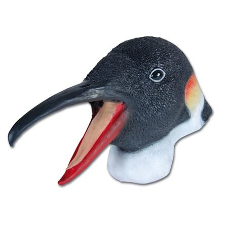 Bristol Novelty Unisex Pingvin Gummihuvud Mask En Storlek Svart/ Black/White/Red One Size