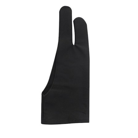 Artist Hanske for Grafiske Nettbrett og Pader, Artist Hanske Antifouling Digital Tegnehanske, To-Finger Hansker Laget av Lycra Stoff, for Høyre 