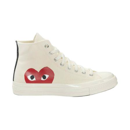 Comme des Garçons Play Chuck Taylor 70 Classic High Tops , Beige , Dames , Maat: 37 EU