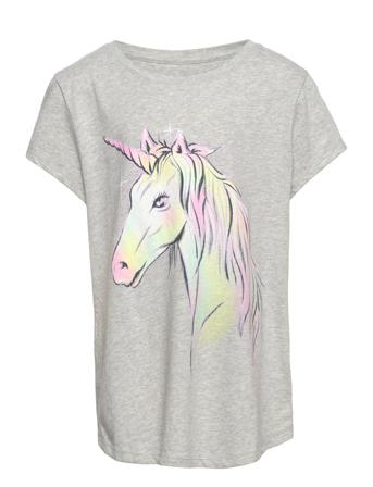 Kids 100% Organic Cotton Graphic T-Shirt T-shirts Short-sleeved Grå GAP