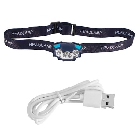 Kraftig Oppladbar LED Hodelykt med Sensor Vanntett Utendørslys