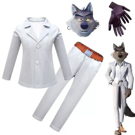The Bad Guys Mr. Wolf Cosplay Kids set