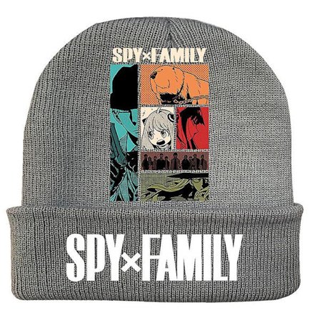 Fashion Trend Classic Winter Warm Knit Hat Beanie Cap For Children Adult Adolescents Cap New Japanese Anime Spy X Family Pattern